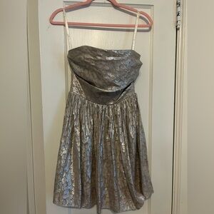 Shoshanna silver cocktail dress